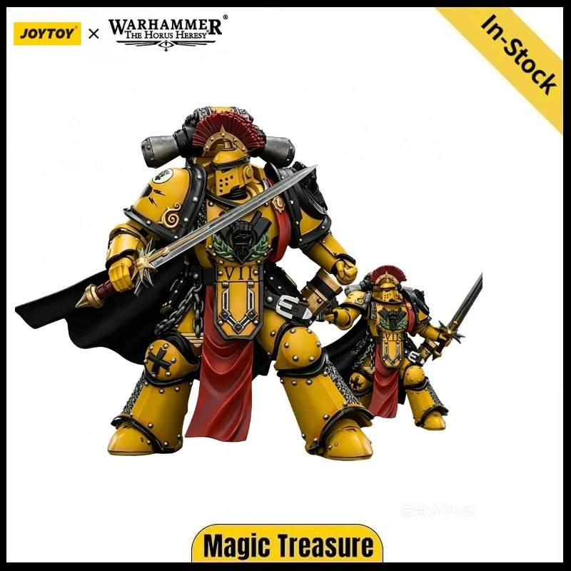

【In stock】JOYTOY The Horus Heresy Imperial Fists Legion Praetor in Mk III Armor with Power Sword 1/18 Action Figure