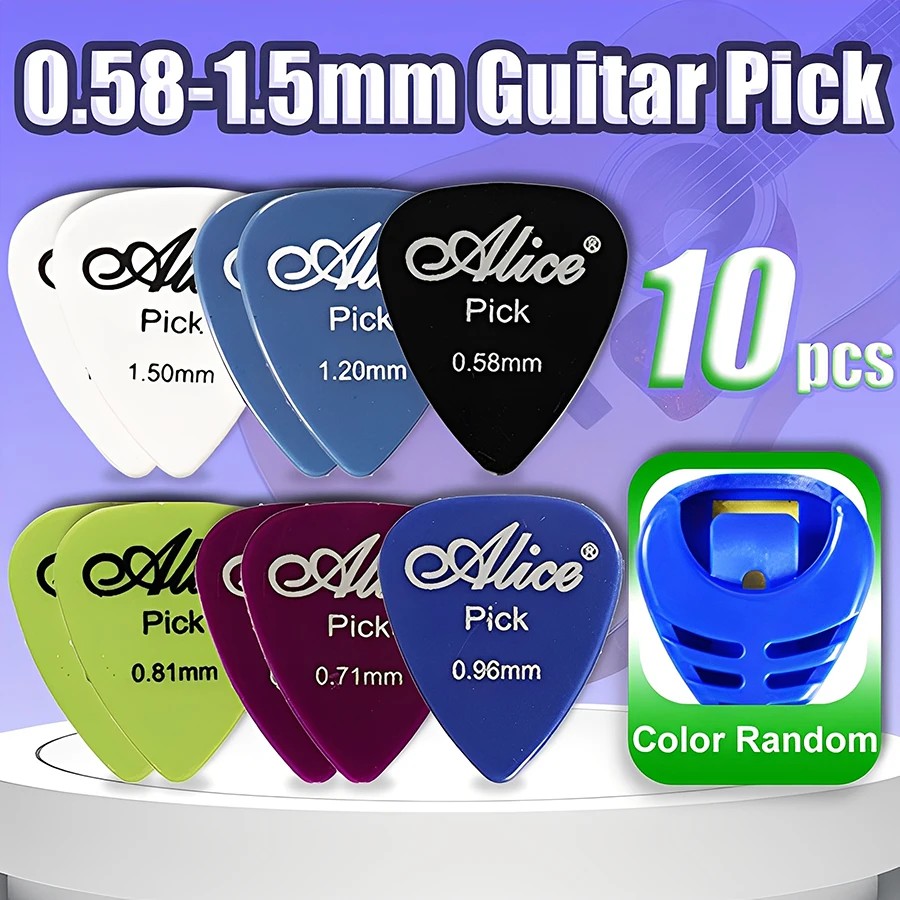 

5pcs Heart Pick Storage Box & 5pcs Color Picks Portable Self-adhesive Guitar Pick Storage Case Conventional Guitar Accessories