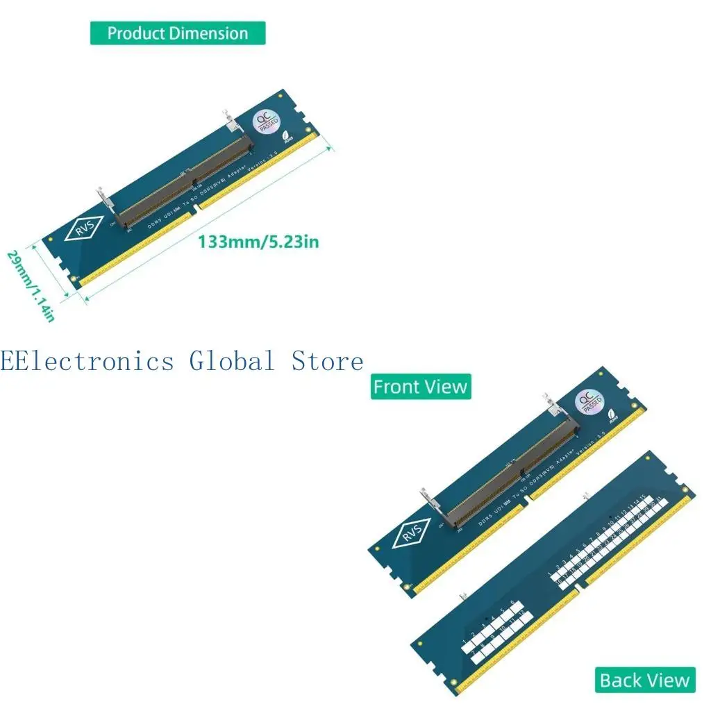 placa-adaptadora-transicao-so-ddr5-para-ddr5-dimm-laptop-462b-para-melhorar-o-desempenho-do-computador