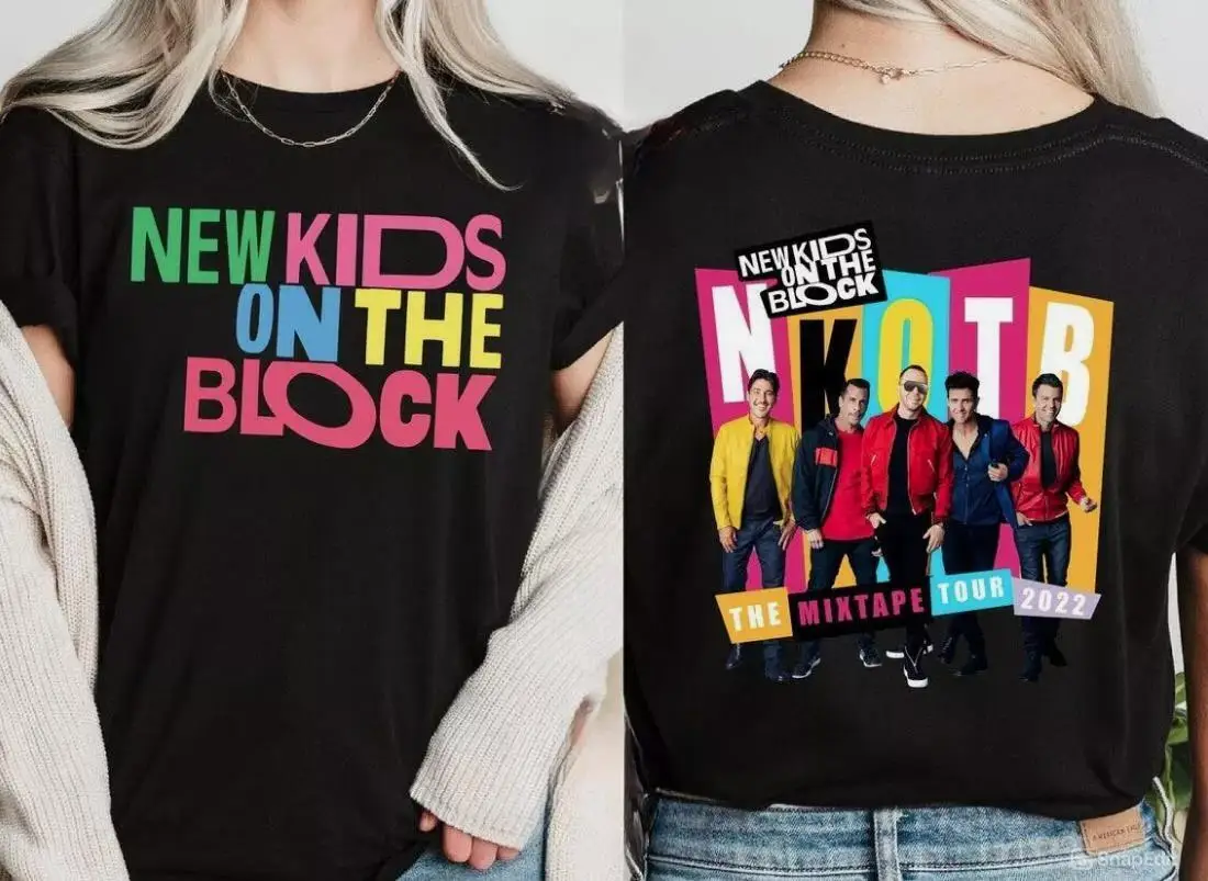 

Волшебная летняя футболка NKOTB 2024, новая детская футболка
