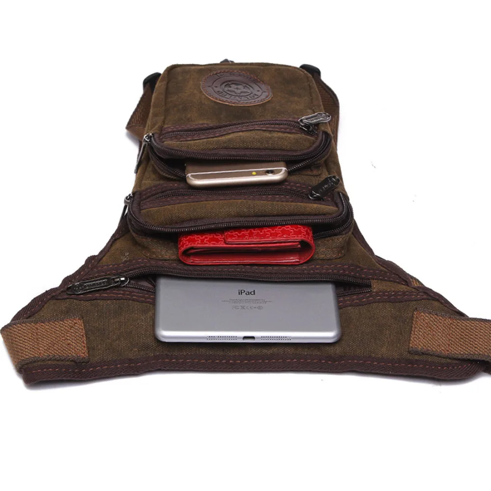Bolsa de lona para homens, cinto de ombro Hip Bum Fanny, pacote de cintura para viagens, trekking, motocicleta, equitação, novo, mensageiro