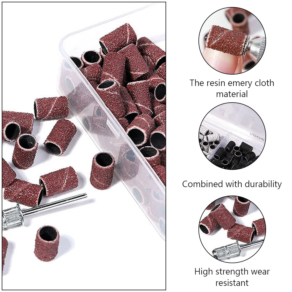 Strumenti per lucidare le unghie Fascia abrasiva per colori assortiti per abbellisci le unghie Smalto Cura pulita Rimozione della pelle morta Strumento per manicure con dita dei piedi