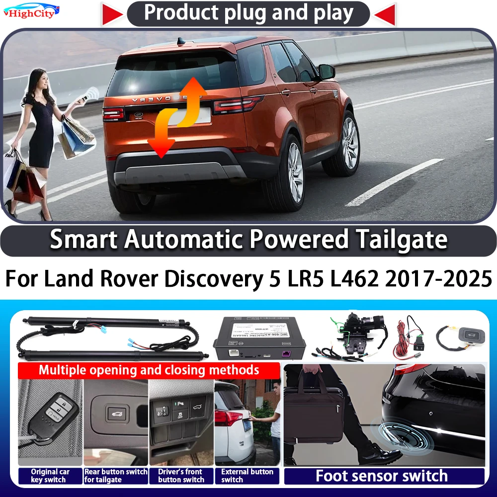 

For Land Rover Discovery 5 LR5 L462 2017-2025 Smart Automatic Powered Tailgate Key Control Trunk Close Electric Power Tailgate