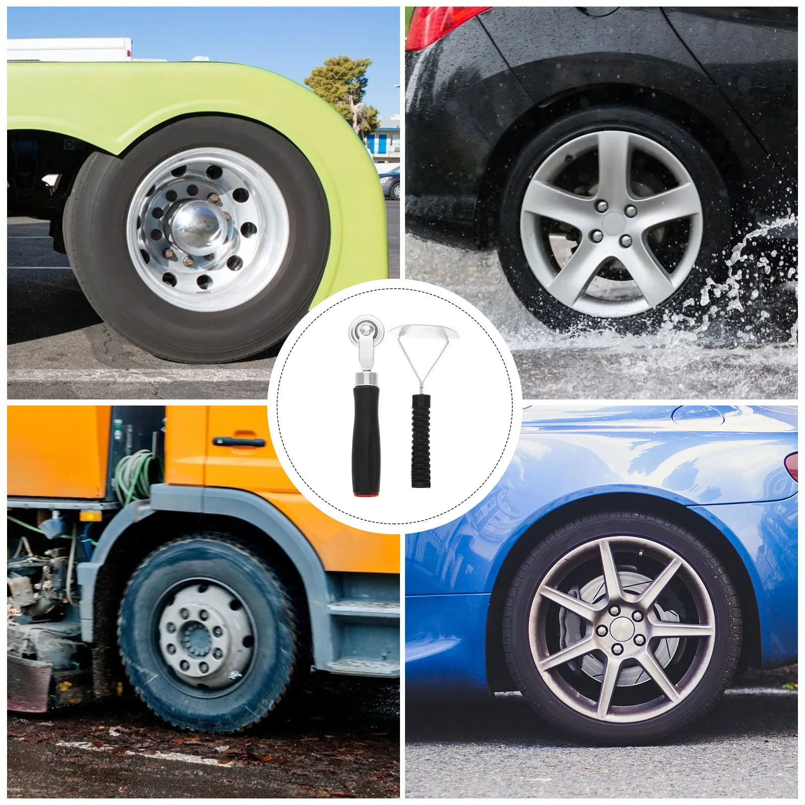 2 قطعة الإطارات التصحيح الأسطوانة والبطانة الداخلية مكشطة عدة أدوات إصلاح الثقيلة لسيارة شاحنة دراجة نارية الإطارات التصحيح أداة مجموعة #3