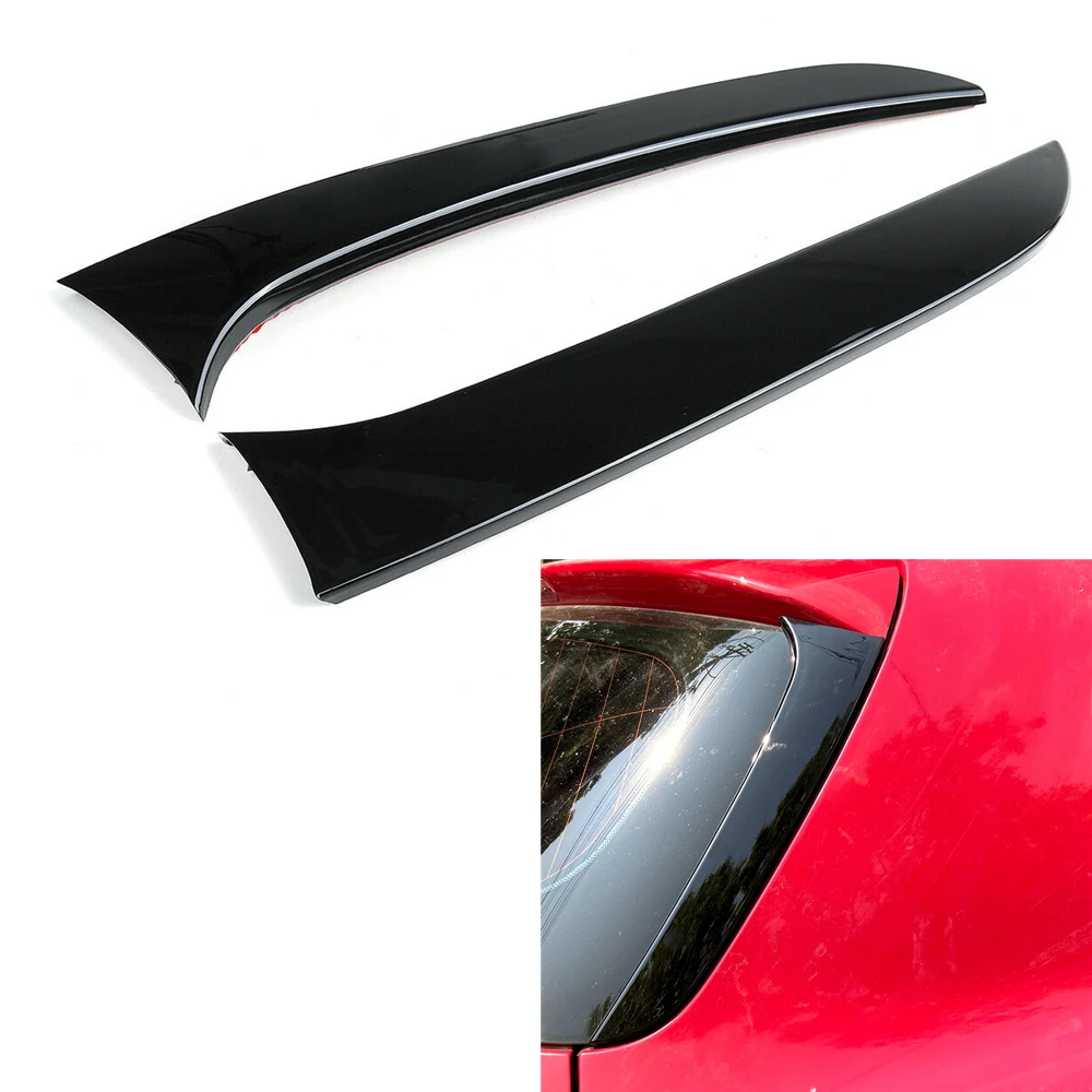 

Rear Window Trim For BMW 1 Series F20 F21 2012-2019 Trunk Side Spoiler Wing Gloss Black Tail Gate Cover Canard Splitter Shades