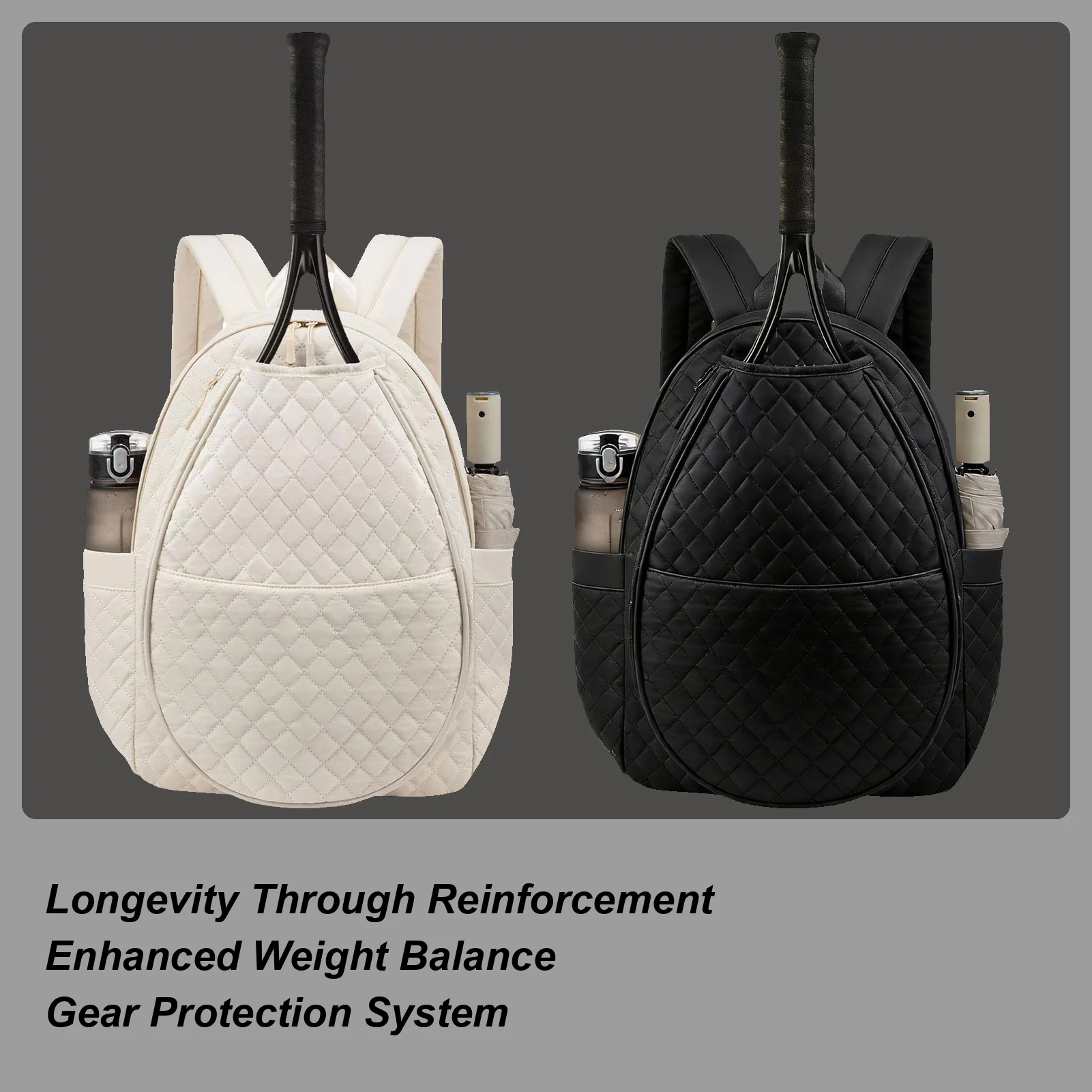 

Pickleball Backpack Waterproof Large Adjustable Strap Large Pickleball Set Bag Tennis Backpack For Tennis Racket Ball Equipment