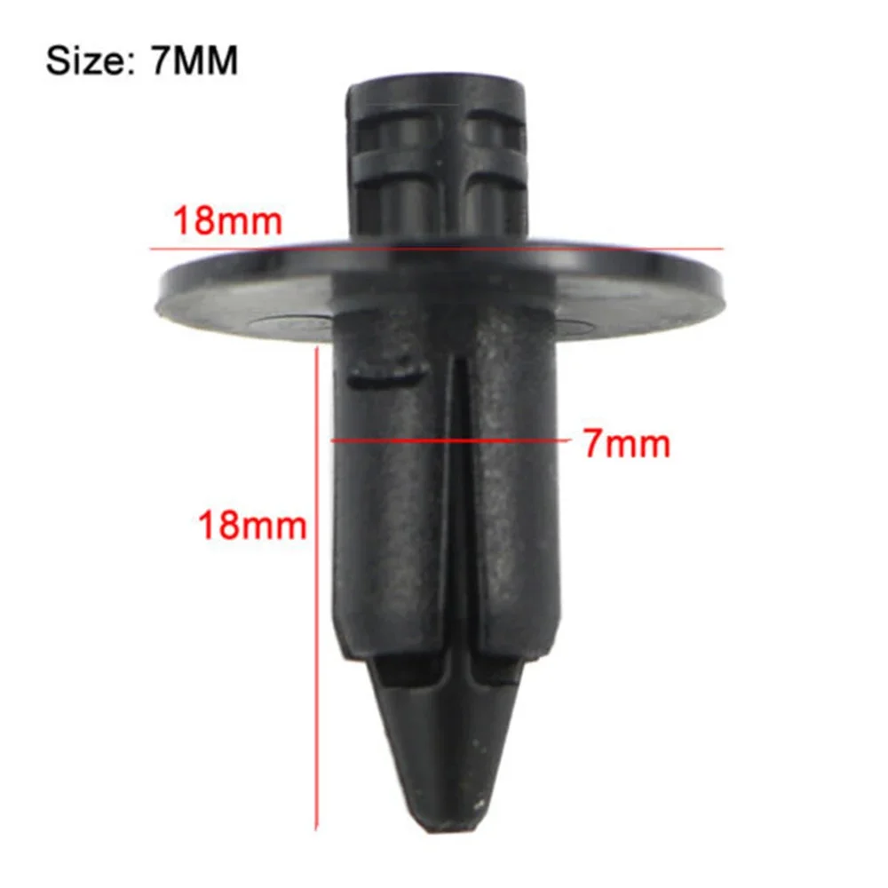20 szt. Uniwersalne nitki zatrzaskowe do motocykli 6/7/8mm, plastikowe klipsy do owiewek, zestaw mocujący do naprawy Honda Yamaha Suzuki Kawasaki — zdjęcie 4