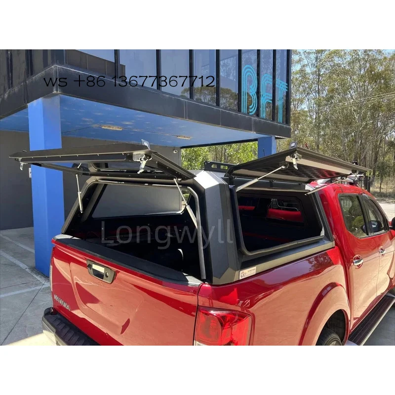 

Горячие продажи с фабрики 4x4 Внедорожная сверхмощная крышка пикапа Жесткий алюминиевый навес Navara Frontier Нержавеющий Hardtop Truck To