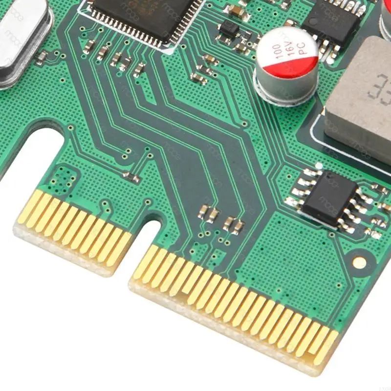 LX0B 2 Ports USB 3.1 Super Fast 10Gbps PCI for Express (PCIe) Expansion Card for Windows Server Build in Self-Powered Technol