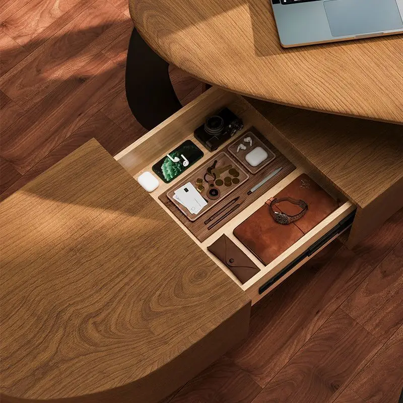 Light luxury and high-end solid wood chairman's office computer desk, minimalist, modern, high-end