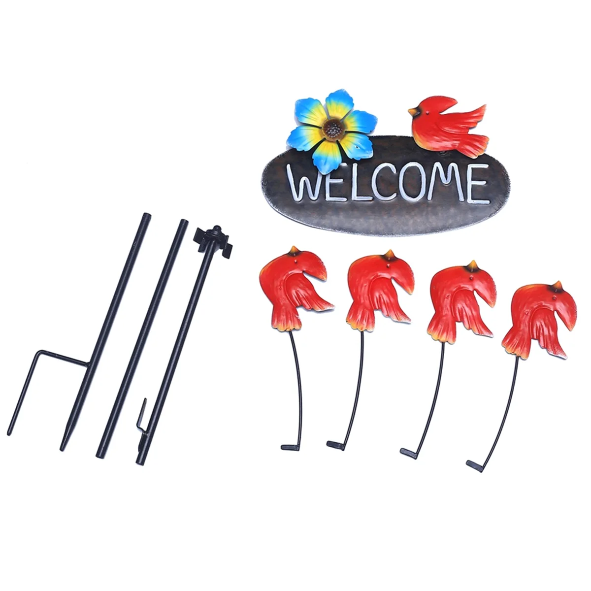 

Garden Stake Rotary Flower Bird Windmills Lawn Ornament Pinwheel