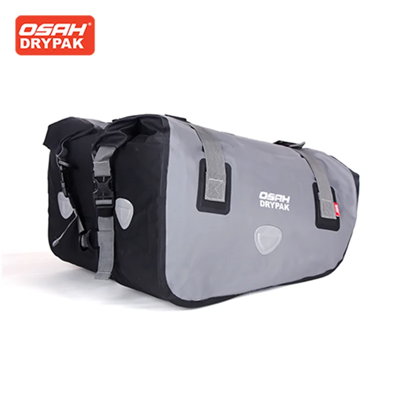 

OSAH Grey Accessories For Motorcycle Riding SaddleBags Waterproof Large Capacity Motorbike Riding Equiment Side Saddle Bags