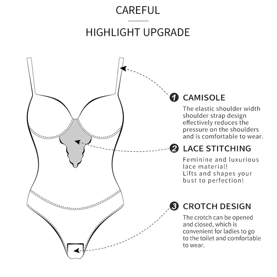 Spitzen-Bodysuit mit Füllschale für Damen, Hautfarbene Enge Bodys, Einfarbiger Netz-Bodysuit, Sexy Shapewear, Figurformender Body – Detail 10