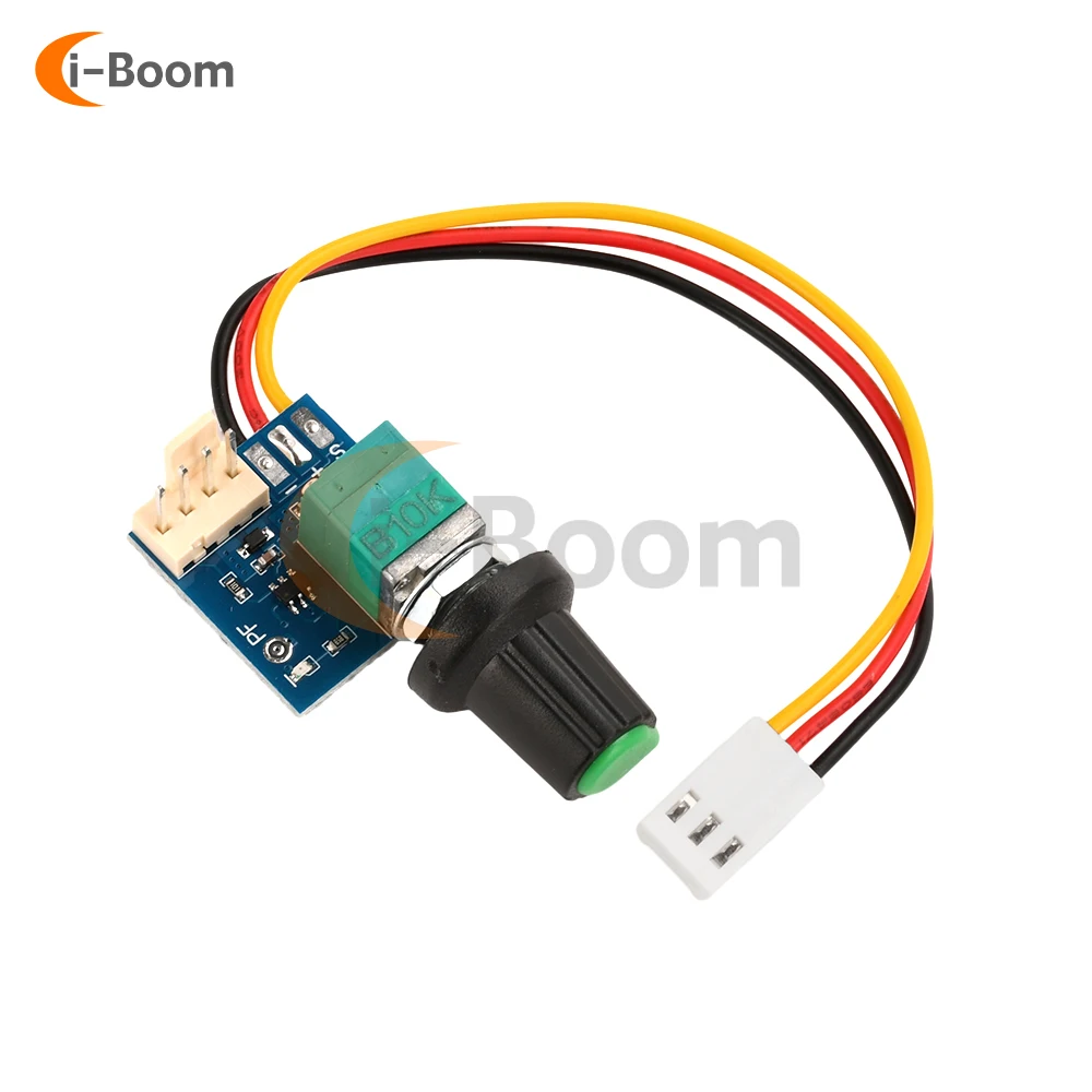 

DC5-12V 4-Wire PWM Fan Speed Controller 0~100% Adjustable with Switch Chassis Fan Motor Speed Controller