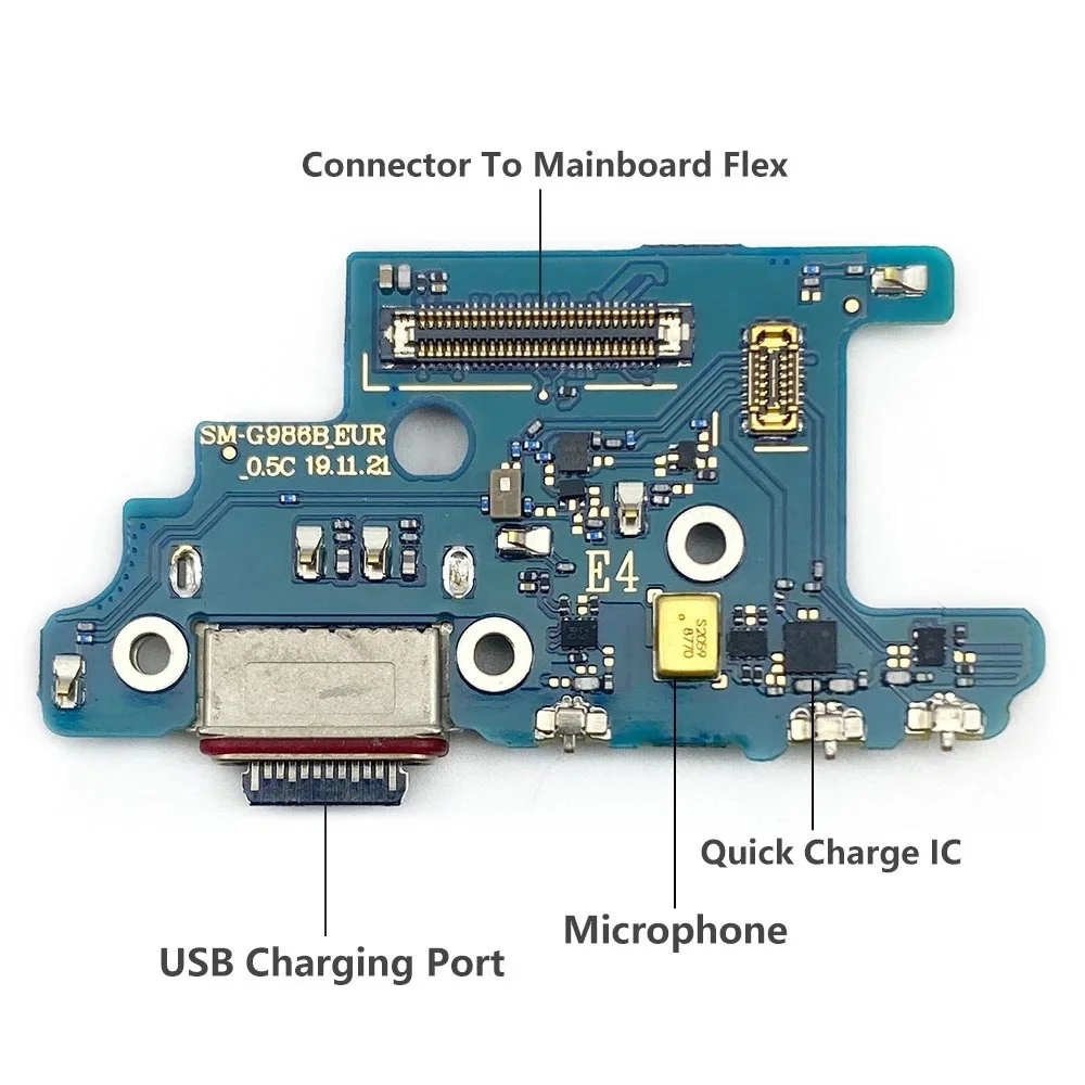 iinsumo USB Charger Charging Port Dock Connector Board Flex Cable For Samsung Galaxy S20 Plus Ultra G986B G988B G981B