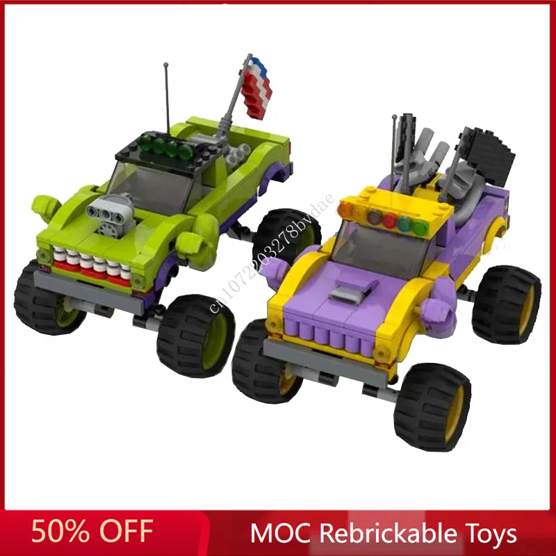 

680PCS MOC Speed Champion Thanos Monster Truck Model Building Blocks Bricks Sets DIY Creative Assembly Kids Toys Holiday Gifts