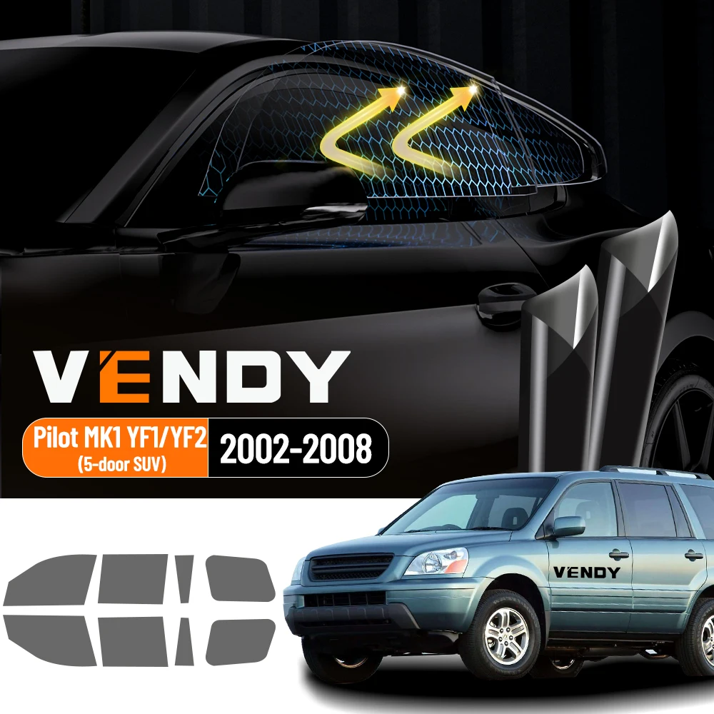

For Honda Pilot MK1 2002-2008 2003 Pre-Cut Easy Install Car Window Tint Film Kit Solar Tinted Film Privacy,Heat & UV Protection