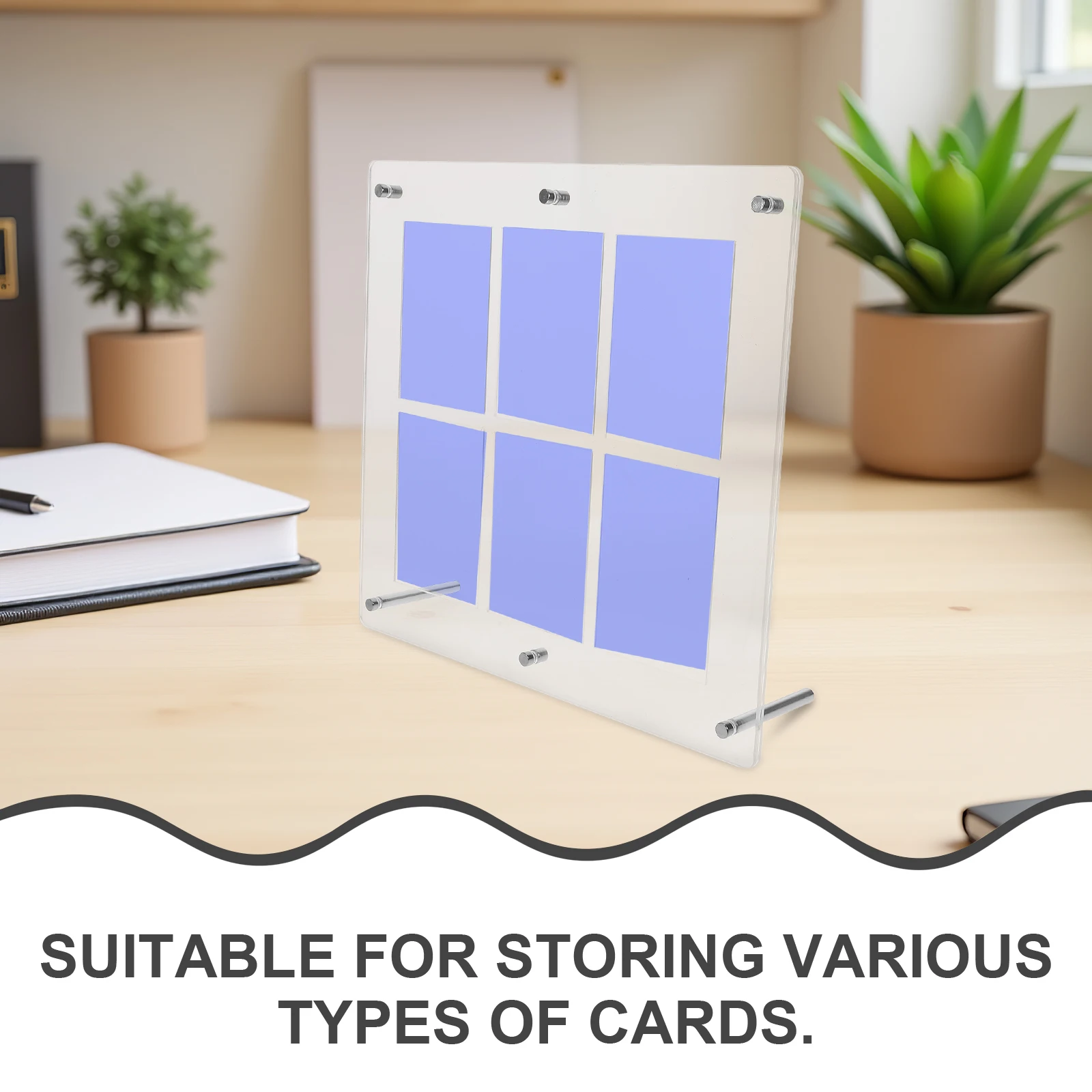 

1Set Card Frame Display for Wall - Clear Acrylic Trading Card Stand Sports Game Collection Protector Showcase Acryliccard Holder