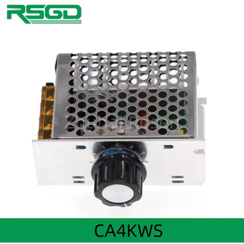 CA4KWS Electronic Voltage Regulator With Housing 220V Ajuste SCR Voltage Regulator Controle Velocidade Motor Dimmer Termostato