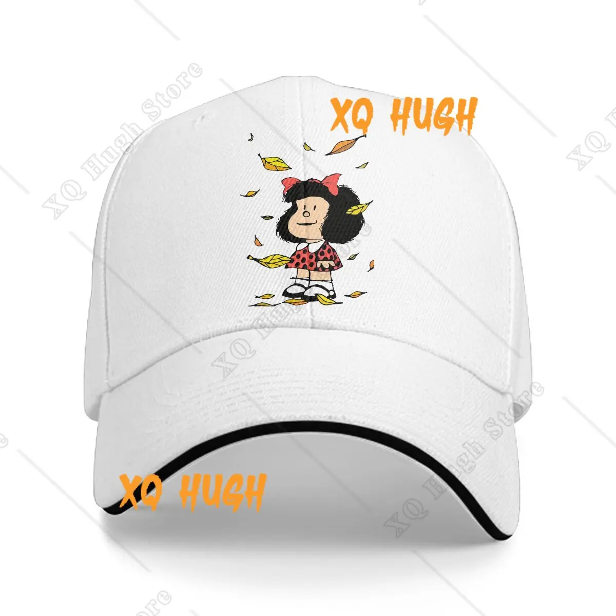 Autumn Leaves Baseball Caps Peaked Cap Mafalda Quino Comics Manga Girl Sun Shade Hats for Men Women