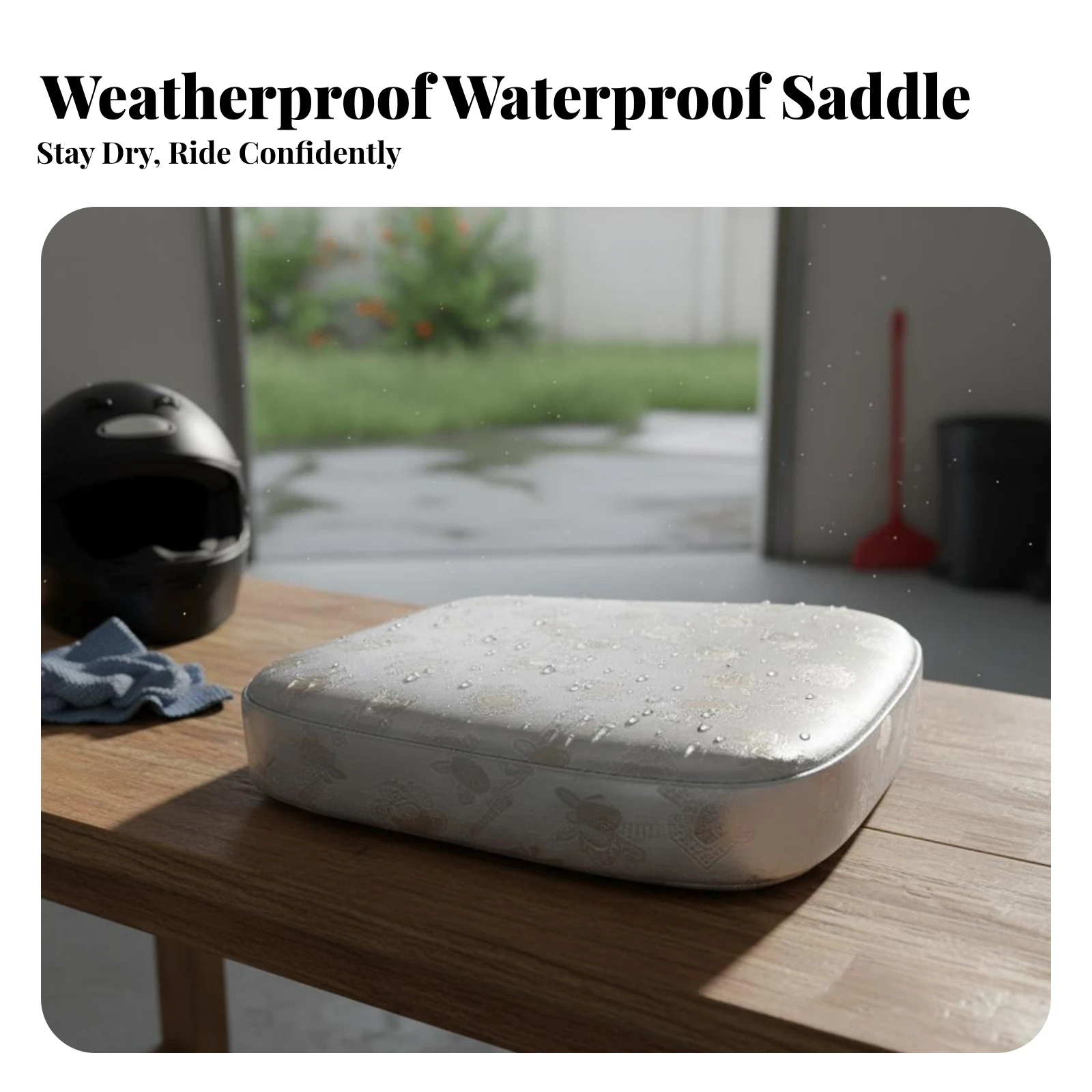 Thickened Padding Motorcycle Seat Cover Universal Fit Waterproof Ergonomic Vehicle Accessory for Long Distance Riders