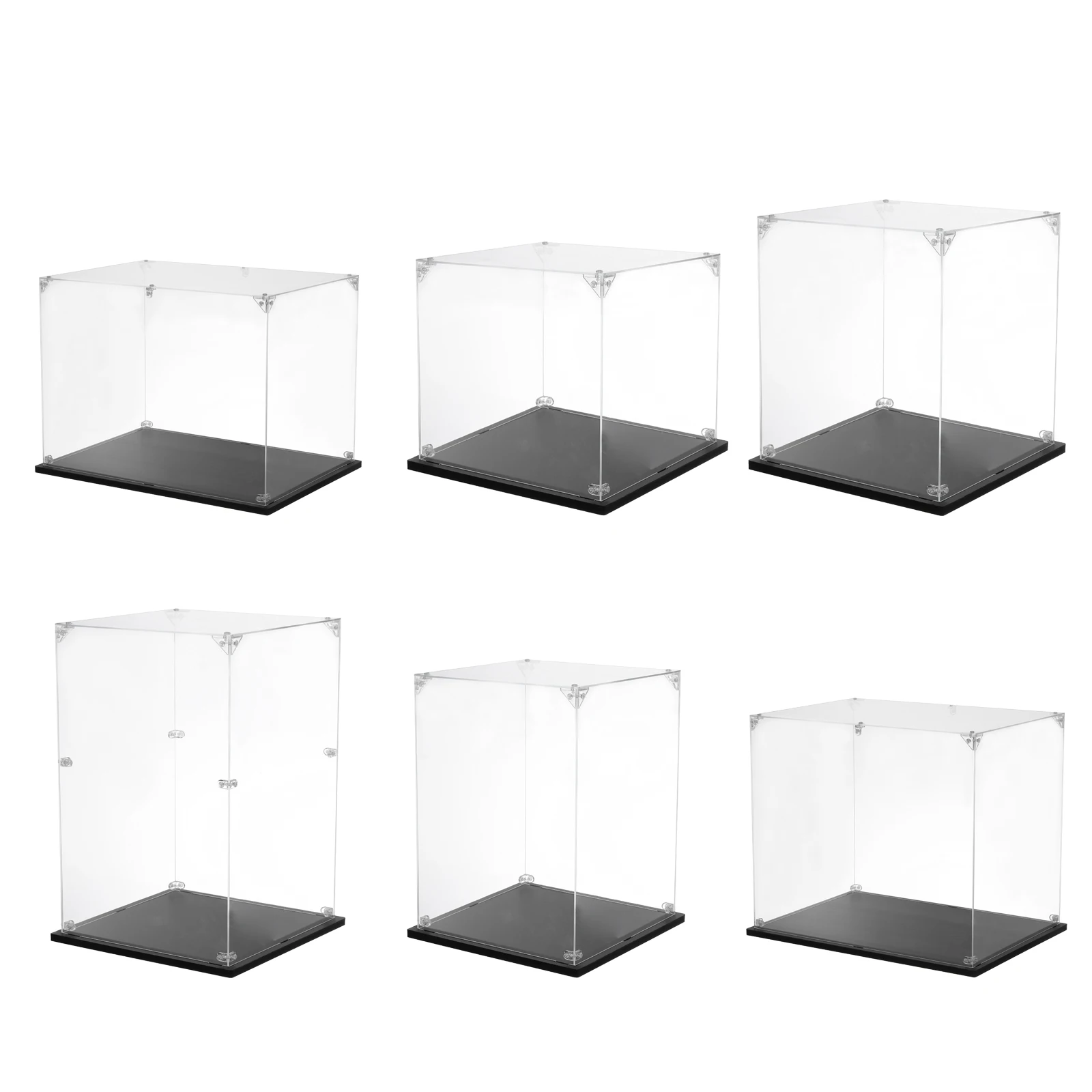 

Acrylic Display Case Clear Display Box Show Case Assemble Dustproof Display Box Storage Organizer for Collectibles Action Figure