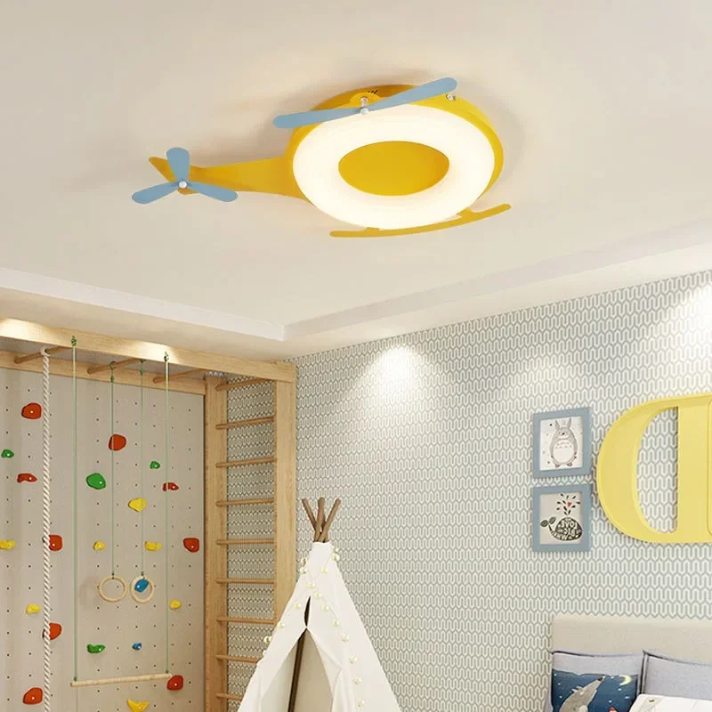 الإبداعية الطائرات LED مصباح السقف لغرفة الطعام غرفة نوم بهو LED غرفة الأطفال مصباح التحكم عن بعد مصباح ديكور المنزل