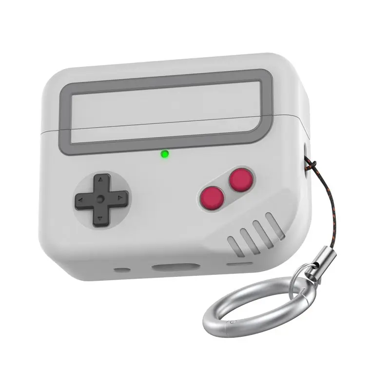 Cute liquid silicone earphone case for Apple AirPods Pro 2, 2023, drop-proof cartoon game console protective case.