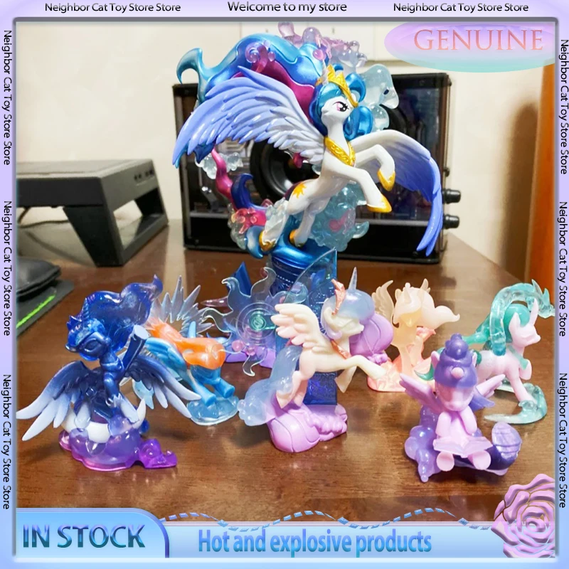 

Подлинная Kayou My Little Pony, волшебная резиновая кукла серии, слепая коробка, модная игрушка, милая фигурка, украшение для рабочего стола, подарок на день рождения