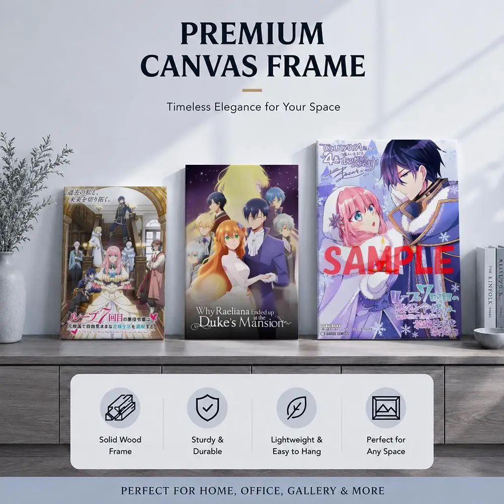 Fantasy Anime 7-7th Time LoopS Framed Wall Painting Framed Poster Wall Decor – Complements Any Wall Ambiance