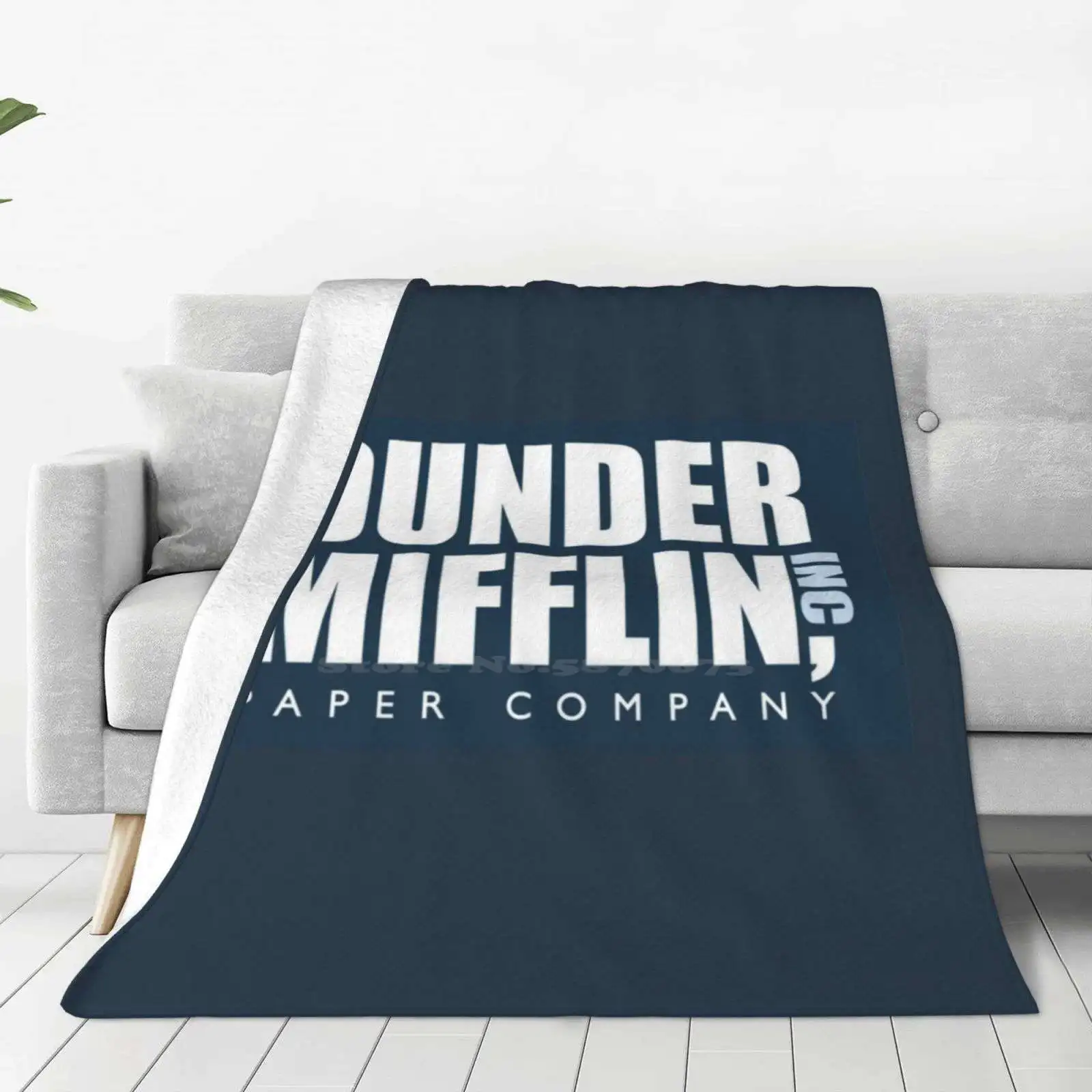 Dunder Mifflin-The Office Blanket Soft Warm Travel Portable Blanket John Krasinski Jim Halpert Dwight Schrute Steve Carrell