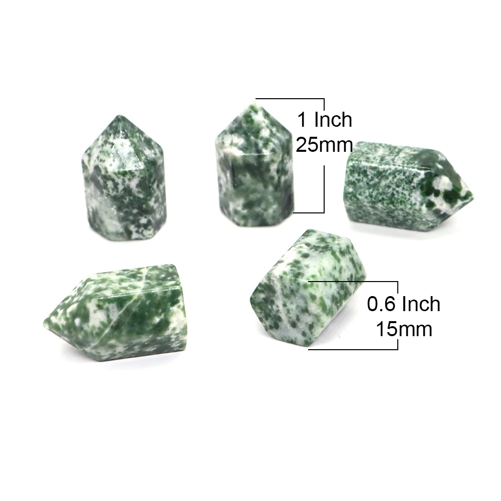 25x15MM Natural Stones Point Wand Reiki Healing Crystal Tower Energy Ore Mineral Polished Crafts Amethyst Quartz Home Decoration