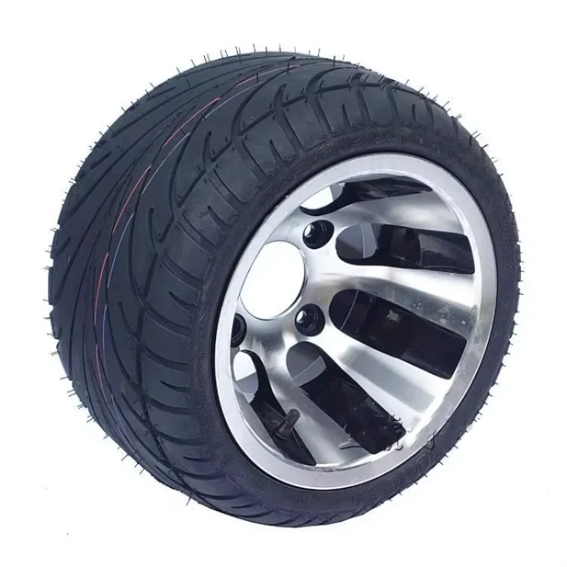 

235/30-10 Tubeless Tires Aluminum Alloy Wheel Hubs Go-Kart/ATV/UTV Off-Road Buggy Complete Wheel Set Heavy Duty 4-Ply Rating