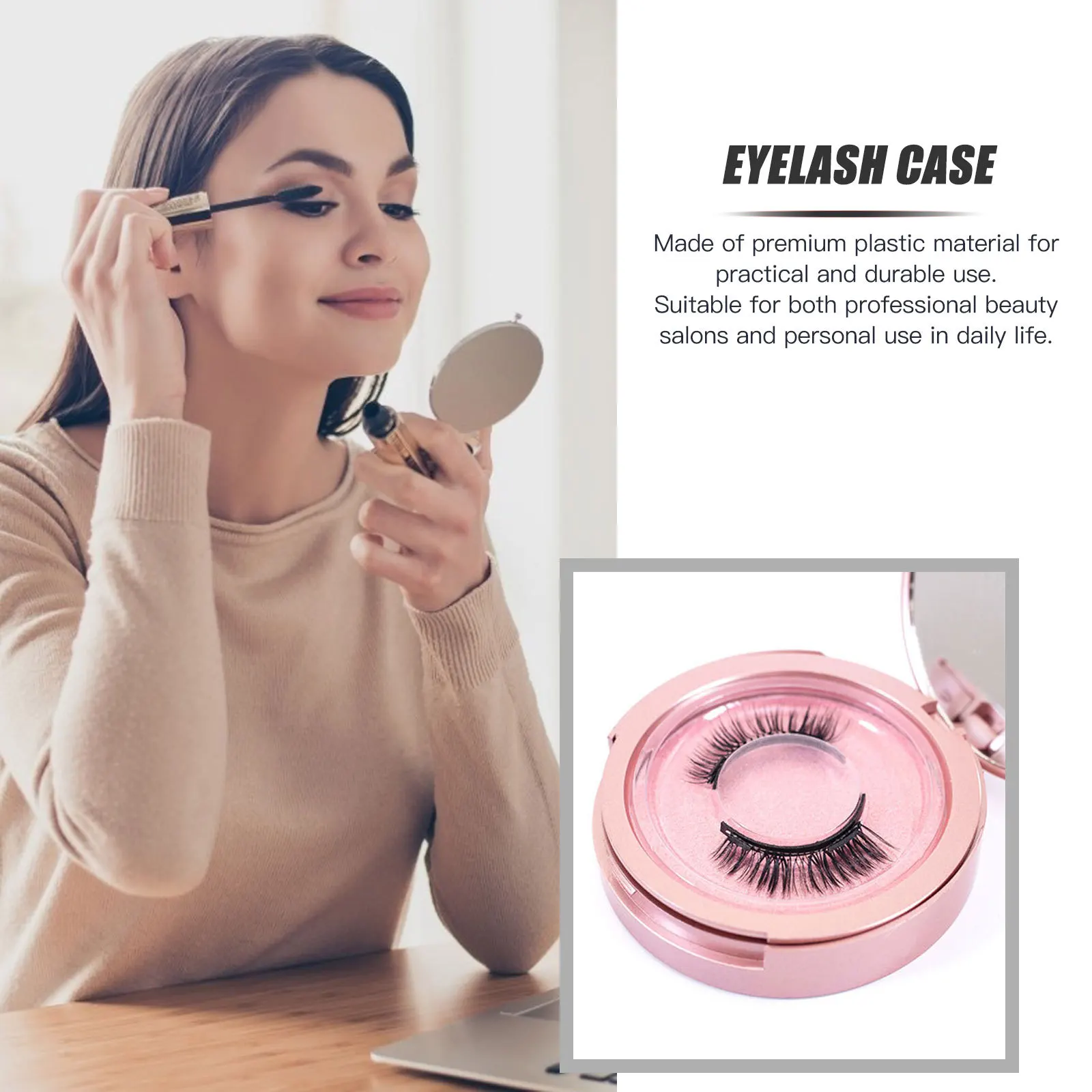 

6Sets Eyelash Case Practical Durable Storage Box for Delicate Beautiful Lashes Anytime Eyelash Box Empty Lash Case