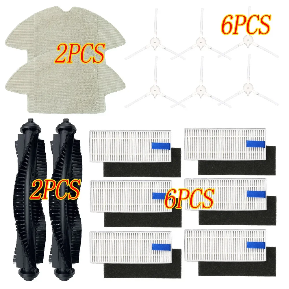 

For 360 S6 Robot Vacuum Cleaner Spare Parts Side Brush HEPA Filter Main Brush Replacement for 360 S6 Vacuum Cleaner accessories