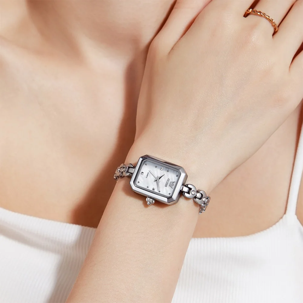 Reloj Mujer OLEVS العلامة التجارية الفاخرة الأصلية الكوارتز النساء الساعات موضة الفضة حزام السيدات ساعة رومانسية صديقة هدية