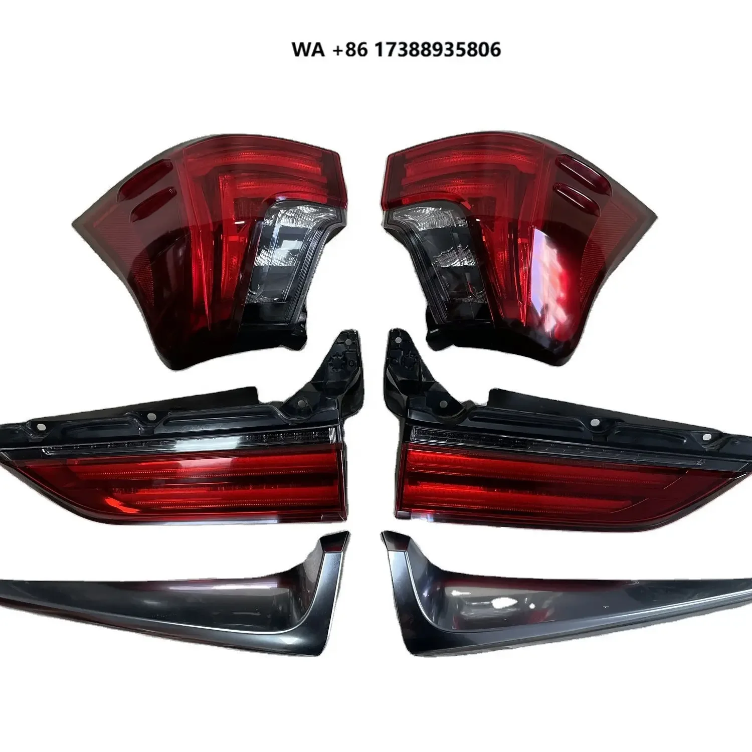 LED Taillight Assembly for Le-xus LX570 2016-2021 URJ201 OE 81551-60C10 Rear Brake Light With LX570 Tailgate Decorative