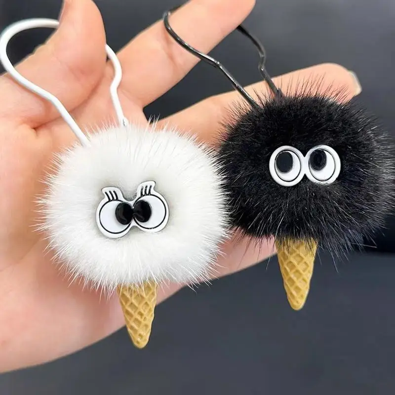 Plush Ice Cream Keychain Kids Keychain Car Keychains Pendant Adorable Keychain Adorable Bag Pendant Ice Cream Keychain Plush Bag