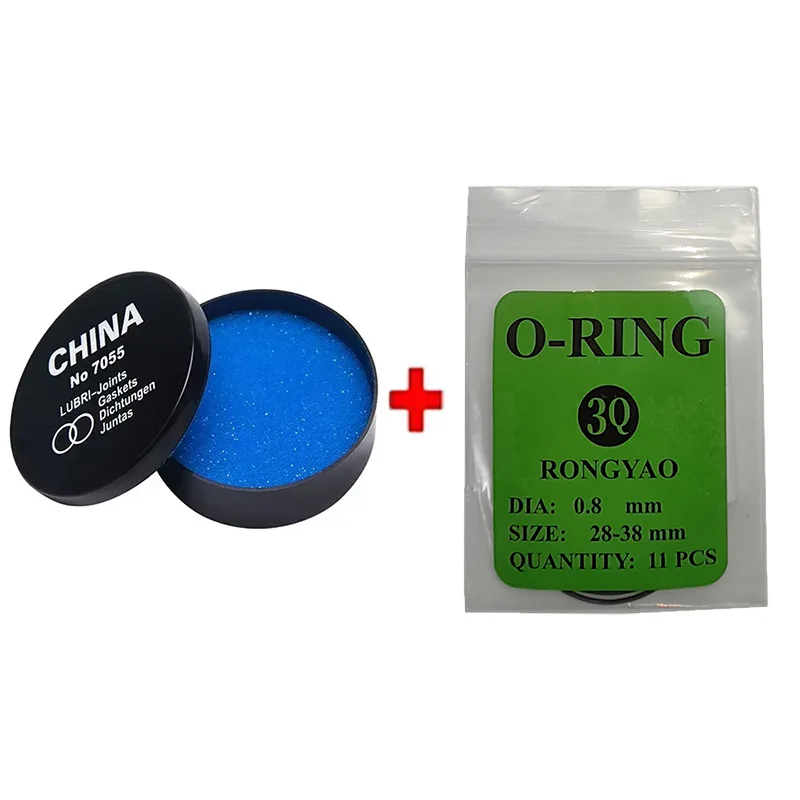 Horloge terug O-ring behuizing Waterdichte oliedoos Horlogekroon O-ring pakking Siliconen vetafdichting Glijmiddel Reparatietool