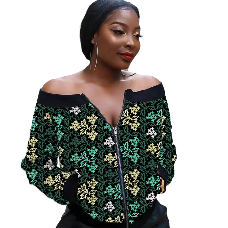 

Красочная куртка с африканским принтом в винтажном стиле, с открытыми плечами, короткое женское пальто на заказ