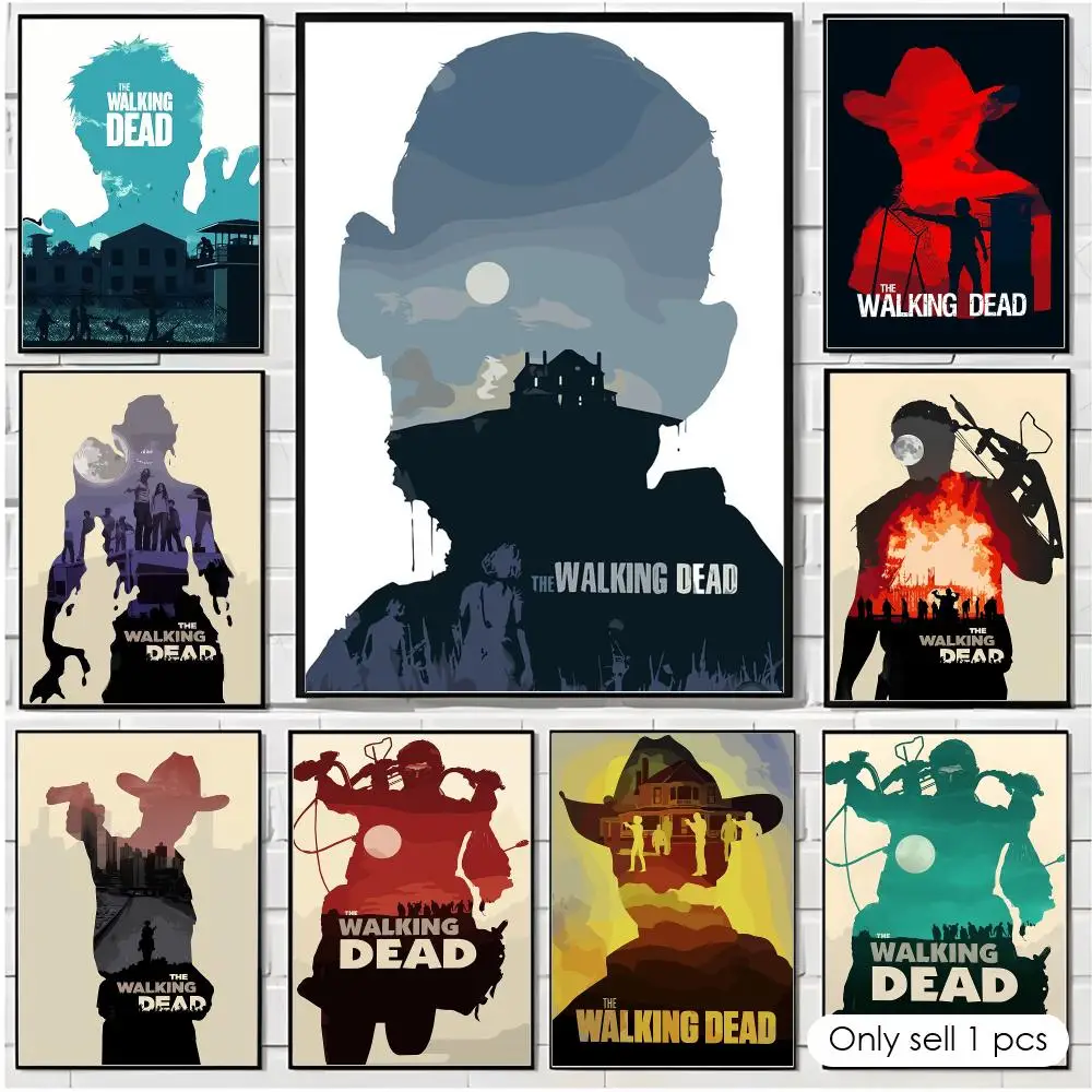 TV T-The Walking Dead Poster Modern  Wall Art Aesthetic Minimalist Bedroom Decor Cafe Home Gift
