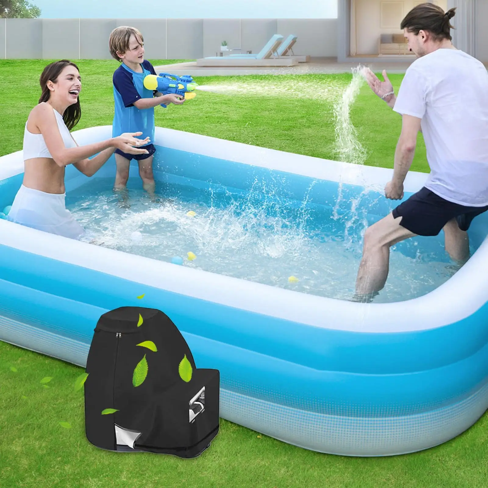 

Outdoor Waterproof Protection Cover Sand Filter Pump Cover UV Resistant Protection Sunscreen Enclosure for Ground Pond Swimming