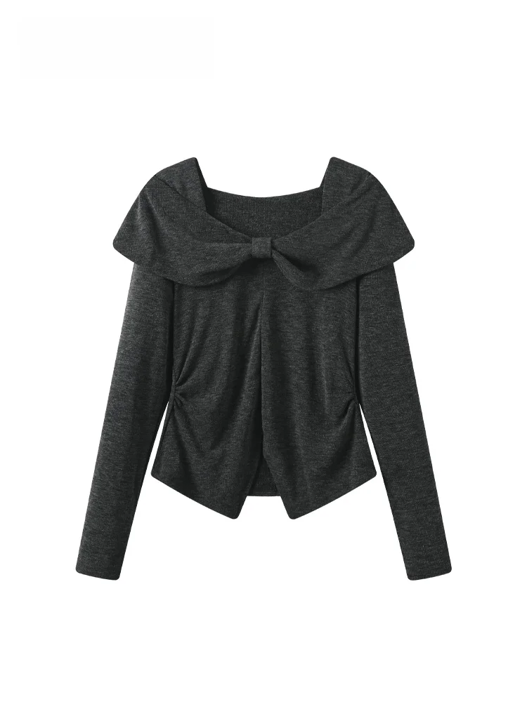 

Faionable plus Size One oulder Long Sve T-irt Women's Sle for Plump Sister Autumn Season Slimming Versatile Design...
