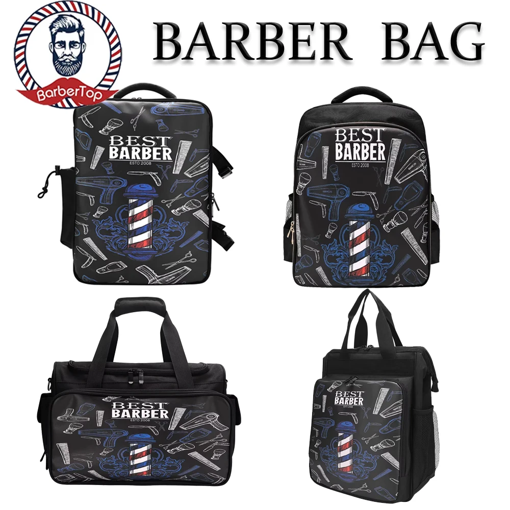 

Portable Barber Supplies Backpack Large Capacity Hairstylist Clippers Organizer Travel Bag Salon Storage Shoulder Bag