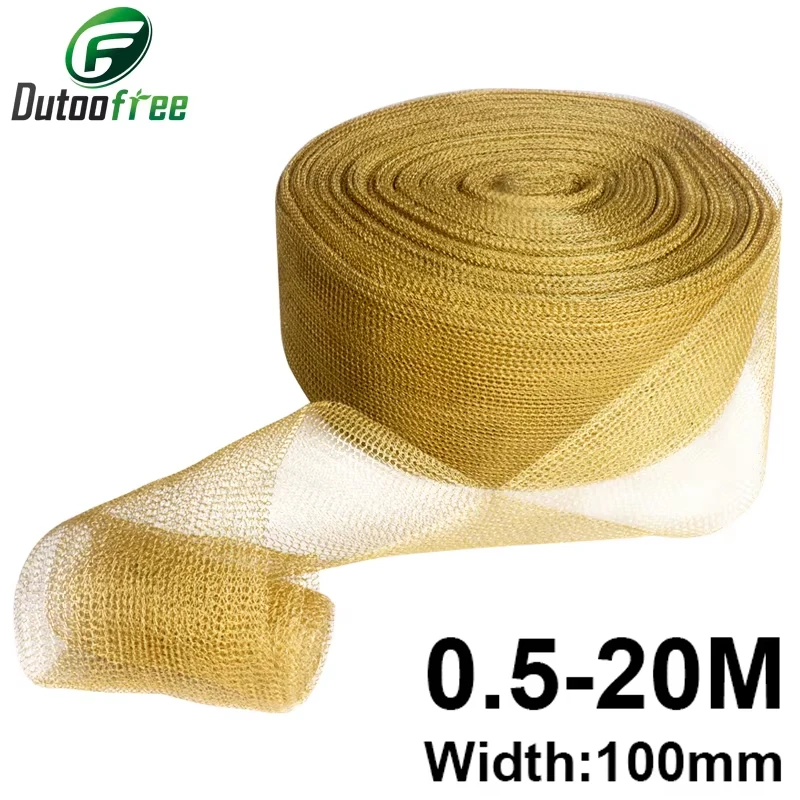 100mm Width Copper Mesh for Distillation Corrugated Mesh For Distillation Reflux Moonshine Brewing Pest Control 0.5-20M