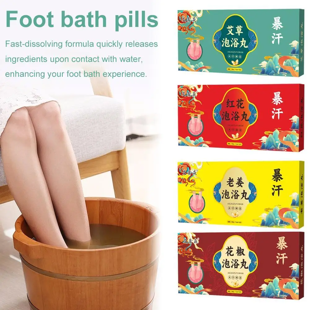 Foot Soak Tablets Deodorant Eliminate Odors Anti-Itch Relieve Fatigue Improve Sleep Reduce Stress Aromatherapy Foot Bath Ball