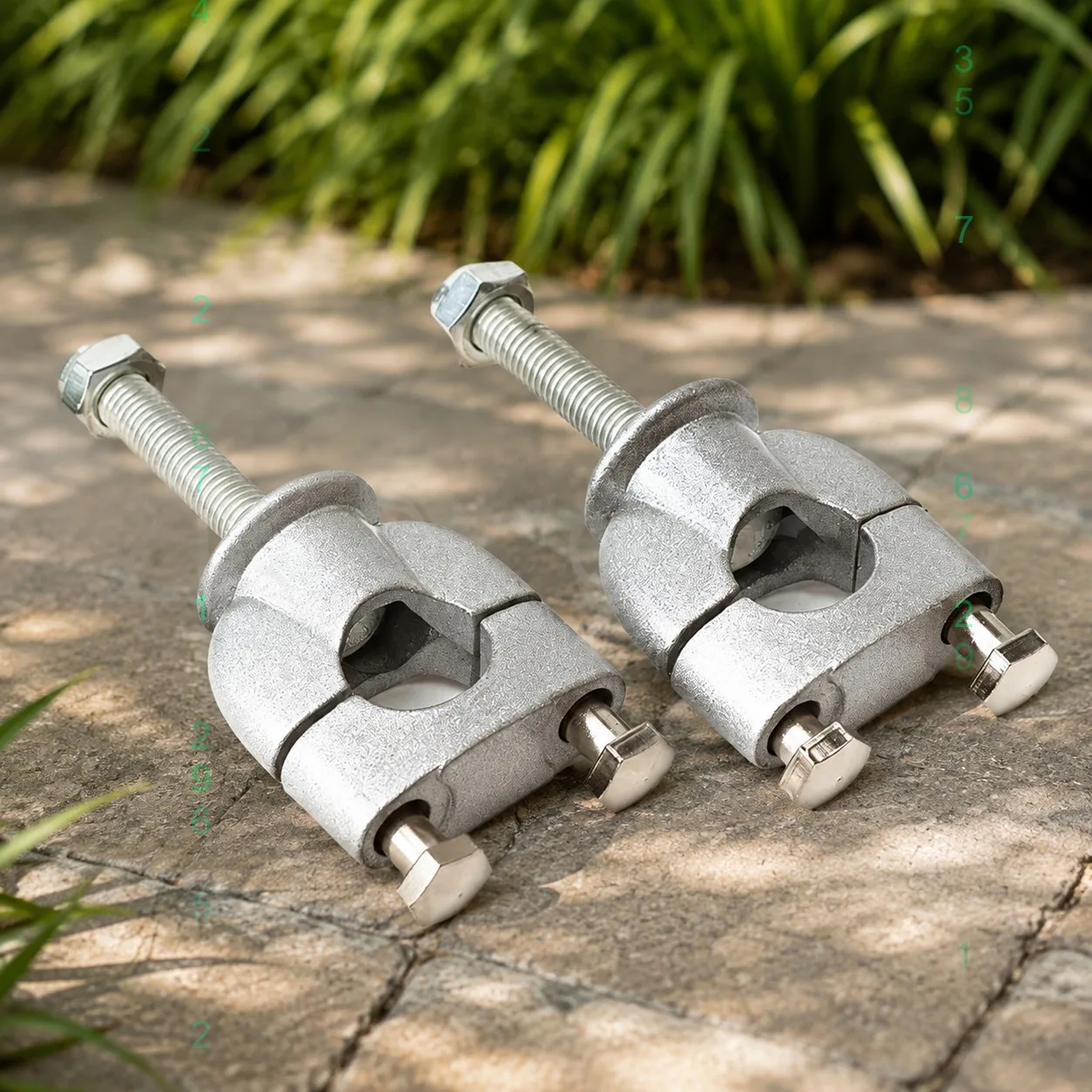 1Pair 22mm 7/8Inch Handlebar Riser Mount Clamps for Motorcycle Dirt Bike ATV