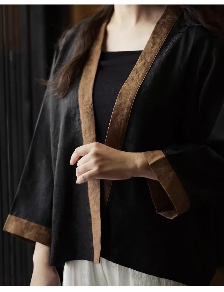 

TAJIYANE 100% Mulberry Silk Shirt Women High Quality Xiangyun Sha V-neck Blouse Silk Cardigan Spring Tops for Woman Clothes 2026