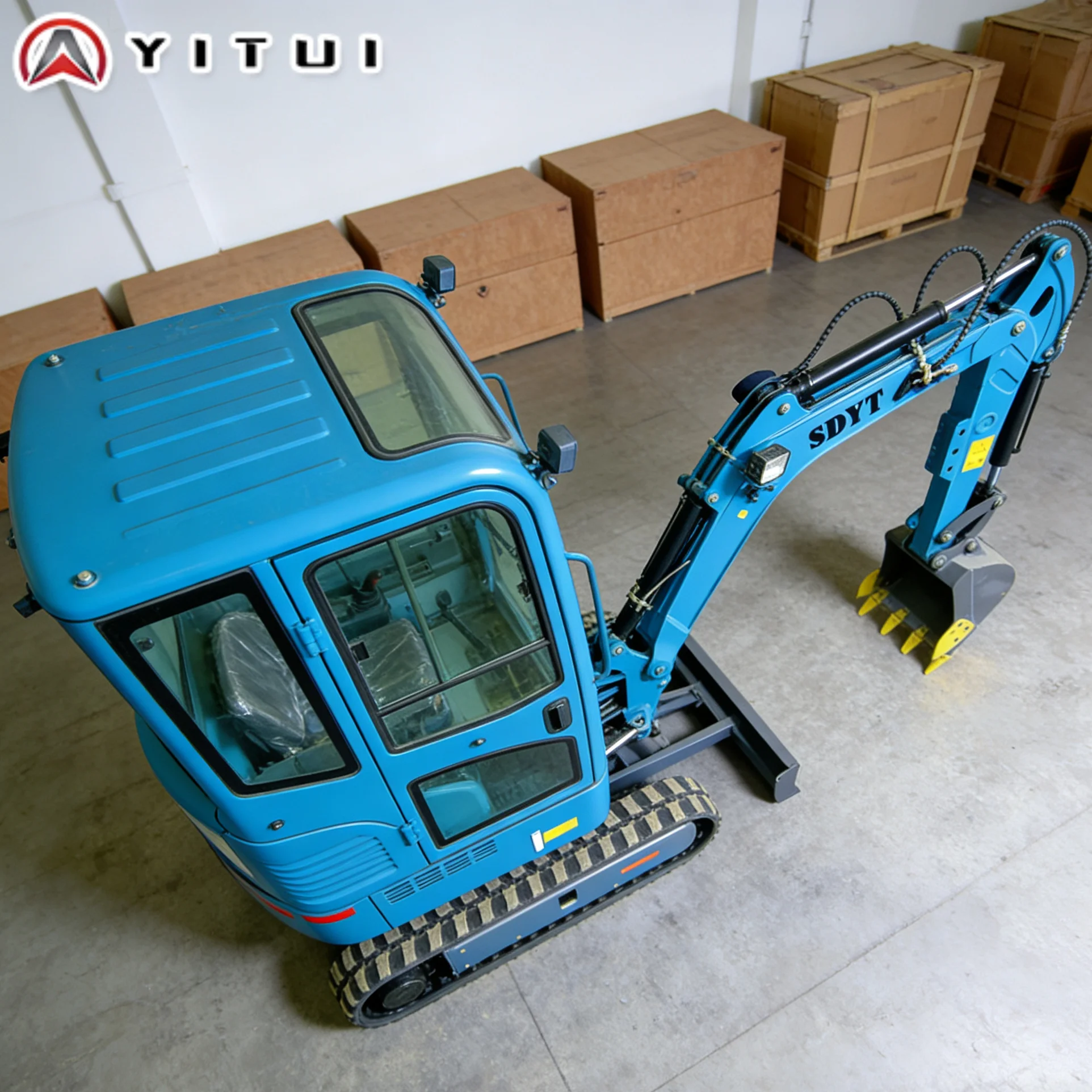 Customized Easy-to-Transport Mini Excavator with Cab 0.8-2.0 Ton Compact Digger for Small-Scale Construction Sites Euro 5/CE/EPA