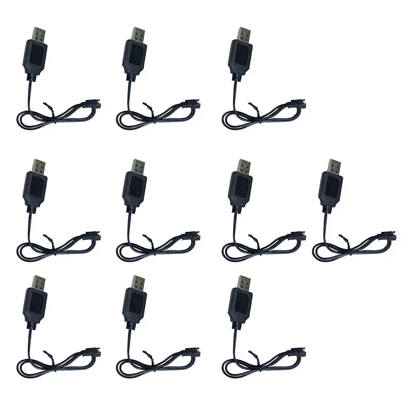 

10pcs/Lot 3.6V/4.8V/6V/7.2V/9.6V 250mA SM 2P Plug USB Charger Cable For NiMH NiCD Battery RC Model Electric Toy Charging